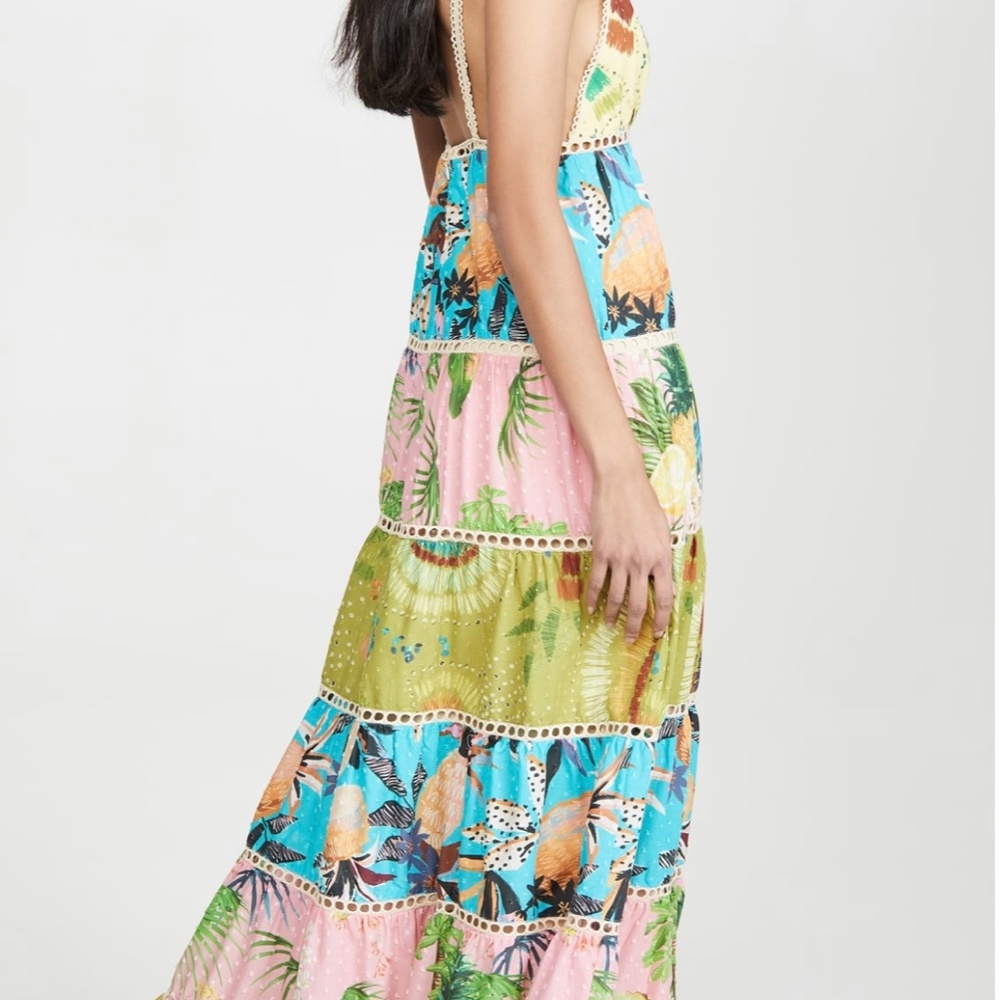 FARM RIO Colorful Birds Maxi Dress - Picture 4 of 6